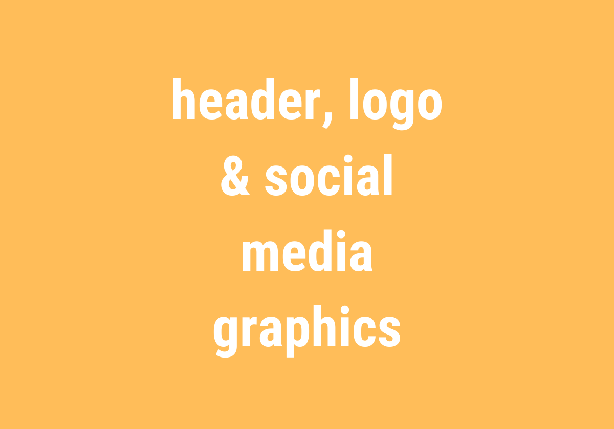 design bundle – header, logo & social media graphics