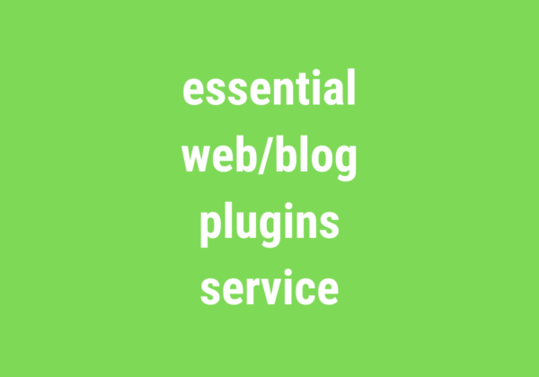 essential web/blog plugins service