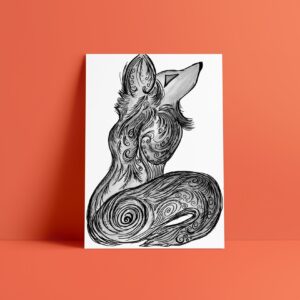 fox art print